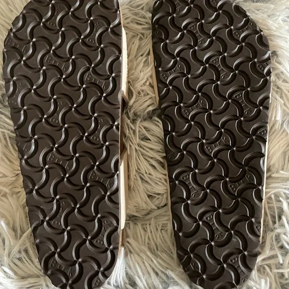 Birkenstock Beige Triple Strap Sandals - Picture 2 of 6